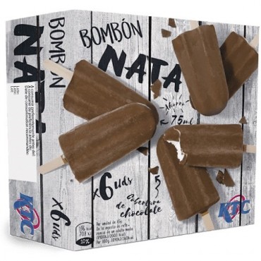 BOMBON HELADO NATA CHOCOLATE