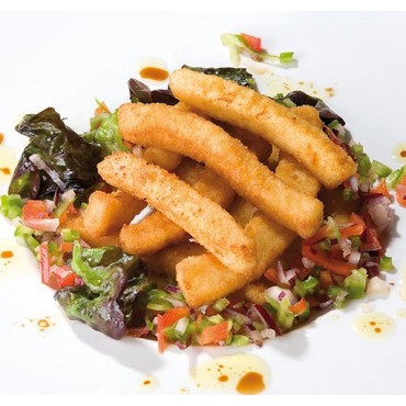 TIRAS DE CALAMAR EMPANADAS